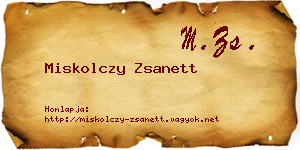 Miskolczy Zsanett névjegykártya